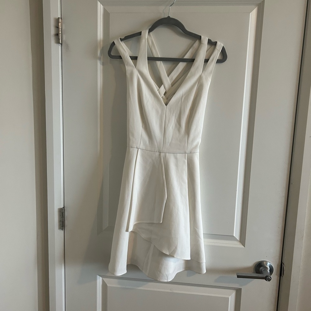 Adelyn Rae Cross Back Fit and Flare Dress Size S